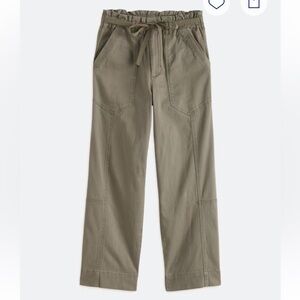 Democracy Olive Green Paperbag Waist Pants